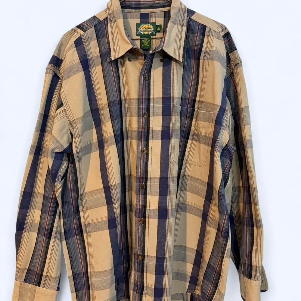 Cabela's Outdoor Gear Plaid Button-Up Shirt XL